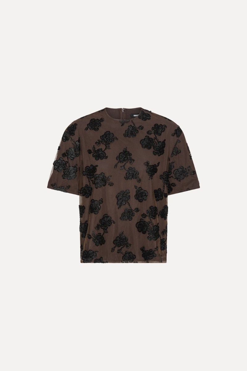 ROTATE Beaded oversized top Molé comb