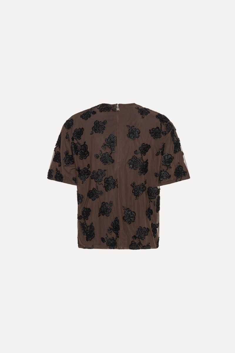 ROTATE Beaded oversized top Molé comb