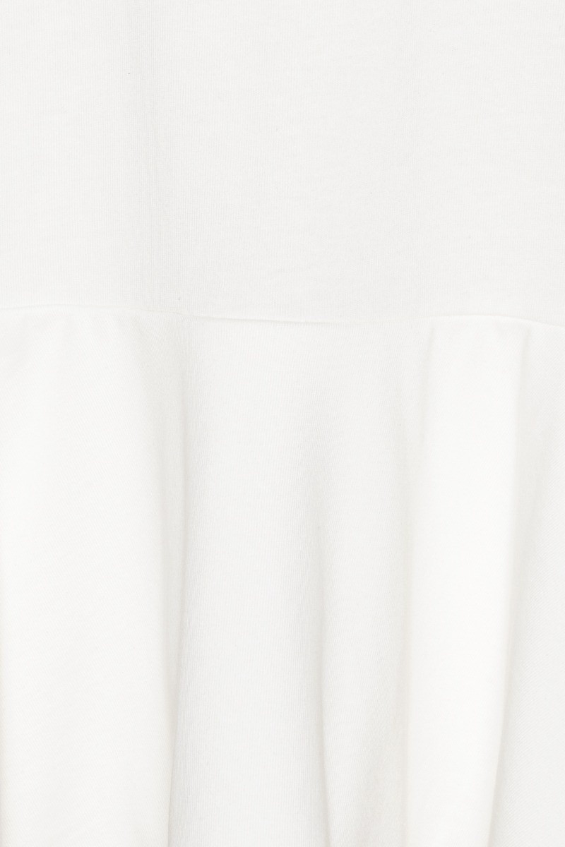 ROTATE Peplum T-shirt Bright white