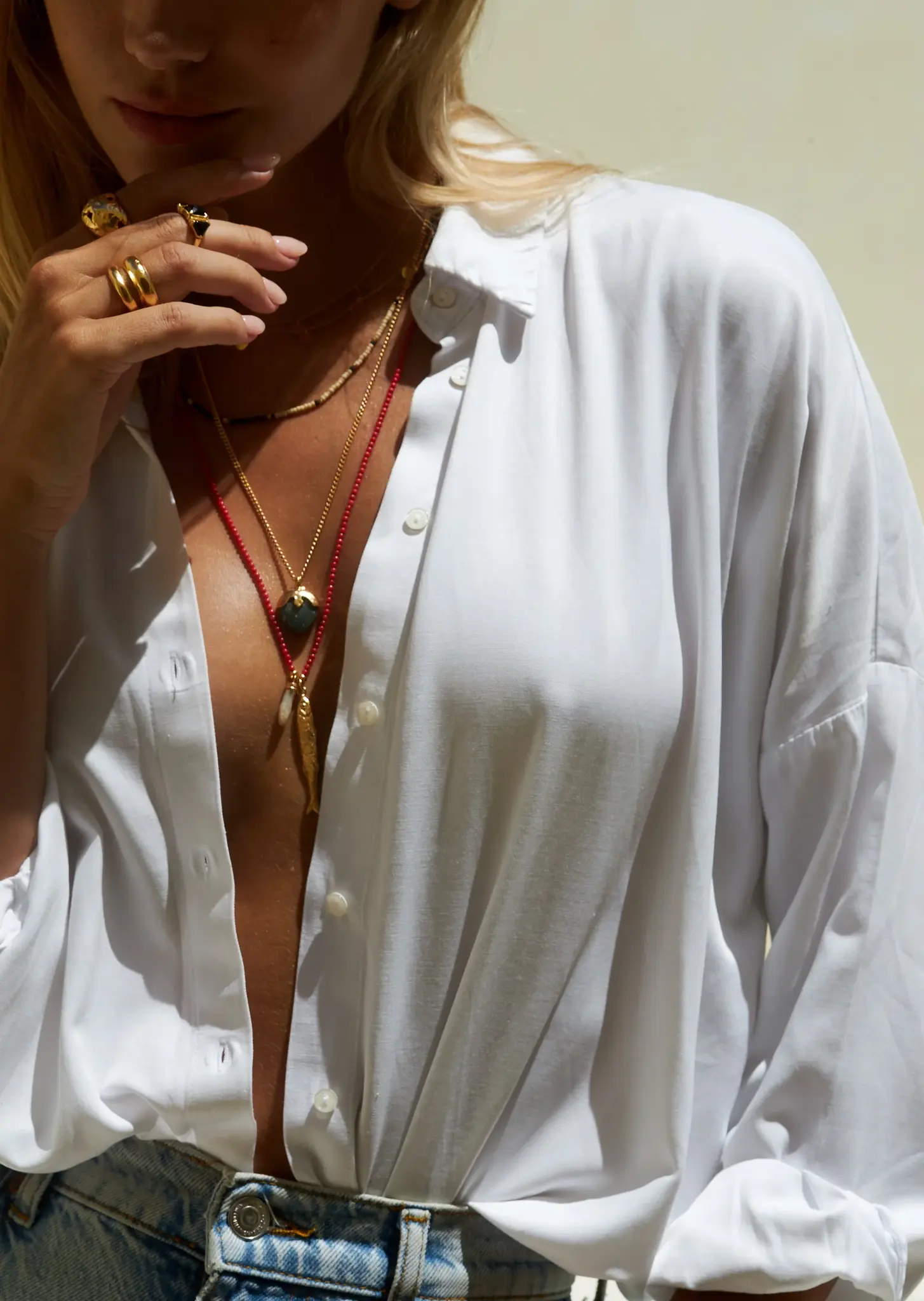 Mimi et Toi Mae necklace Black/ beige