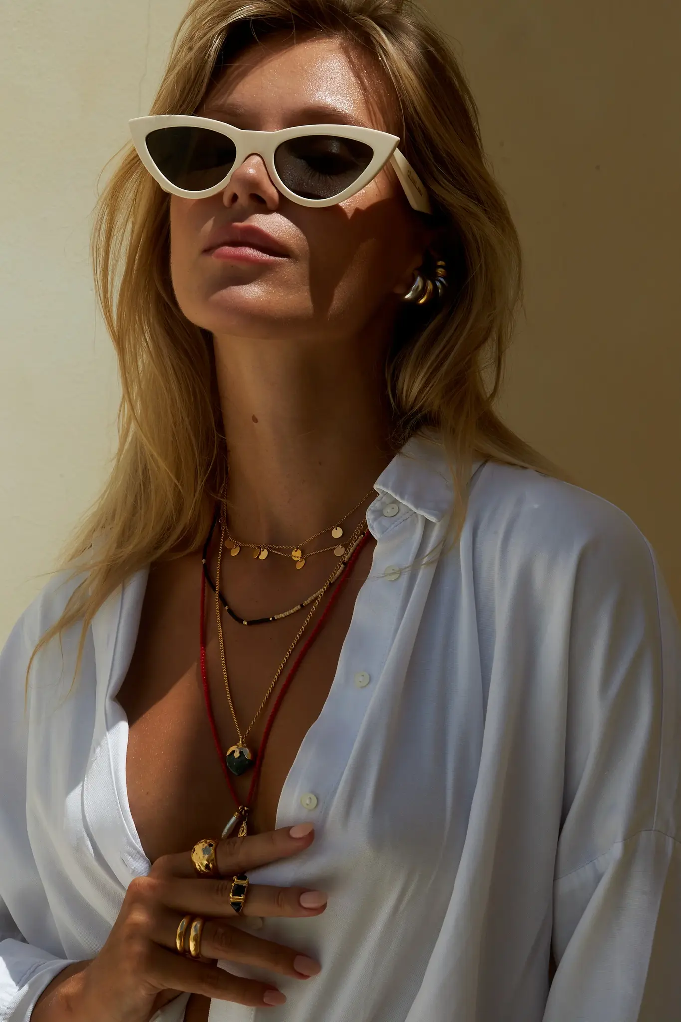 Mimi et Toi Mae necklace Black/ beige