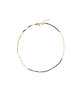 Mimi et Toi Mae necklace Black/ beige