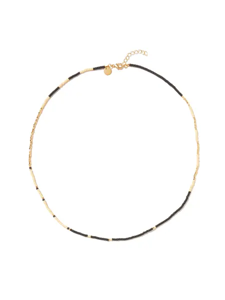 Mimi et Toi Mae necklace Black/ beige