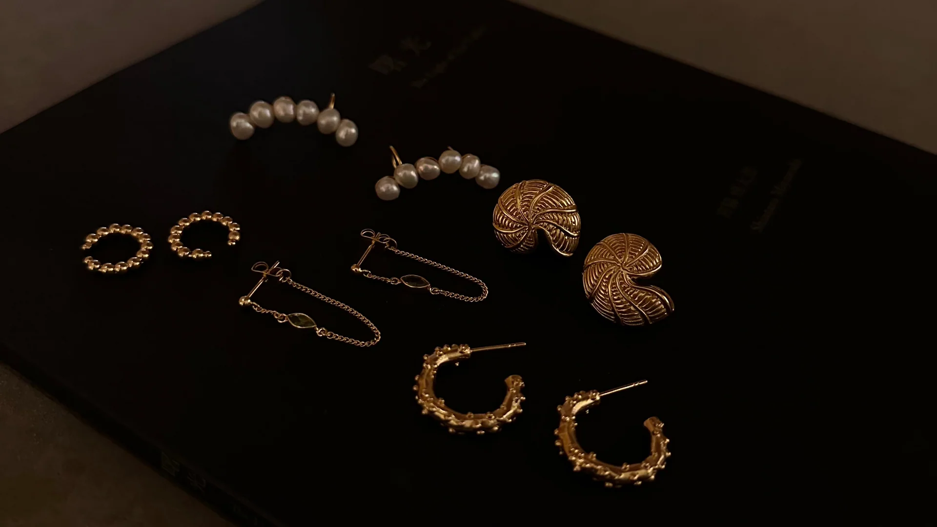 Mimi et Toi Leo double earrings gold