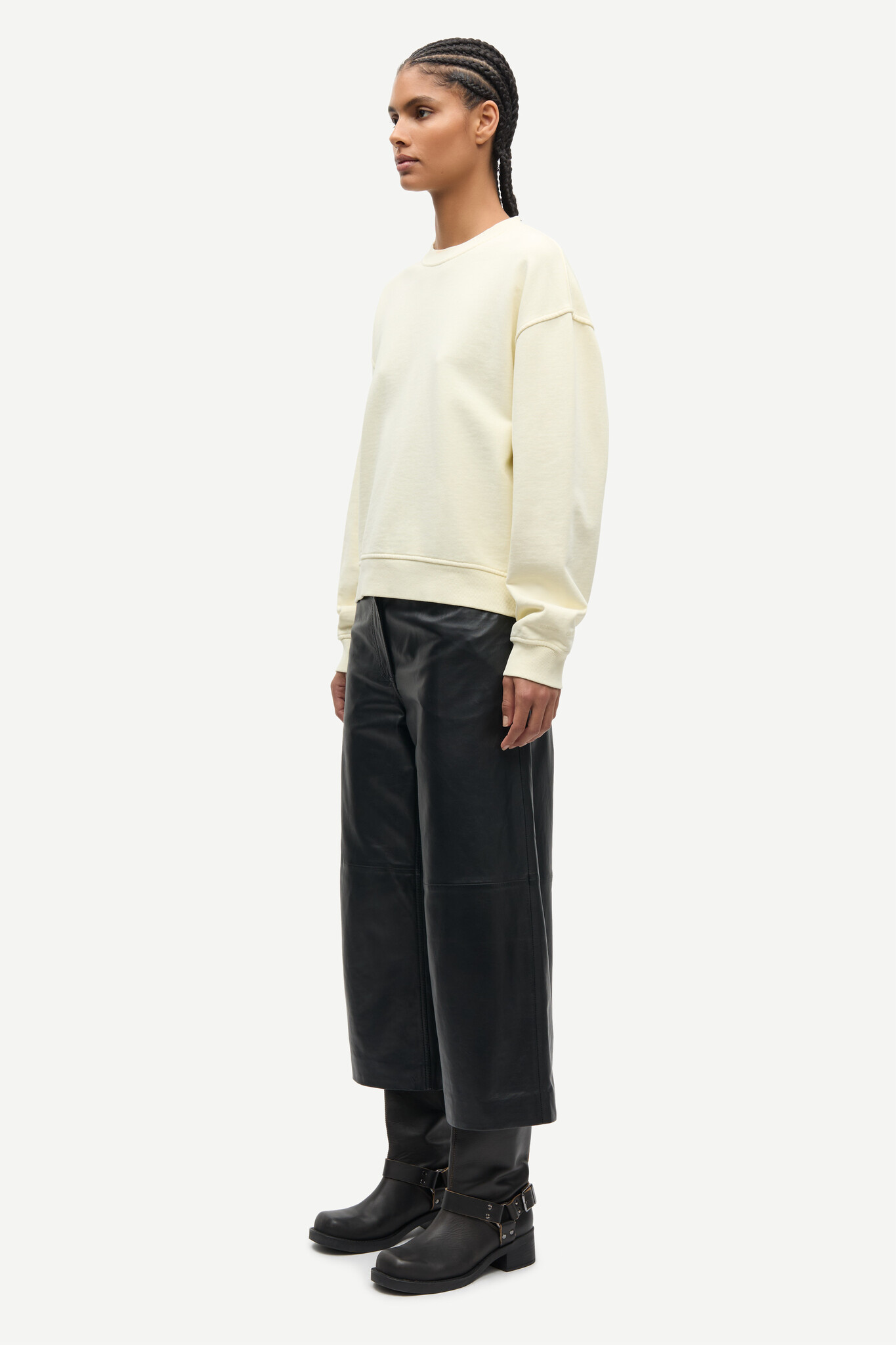 Samsoe Samsoe Savan sweater Ethereal green pigment