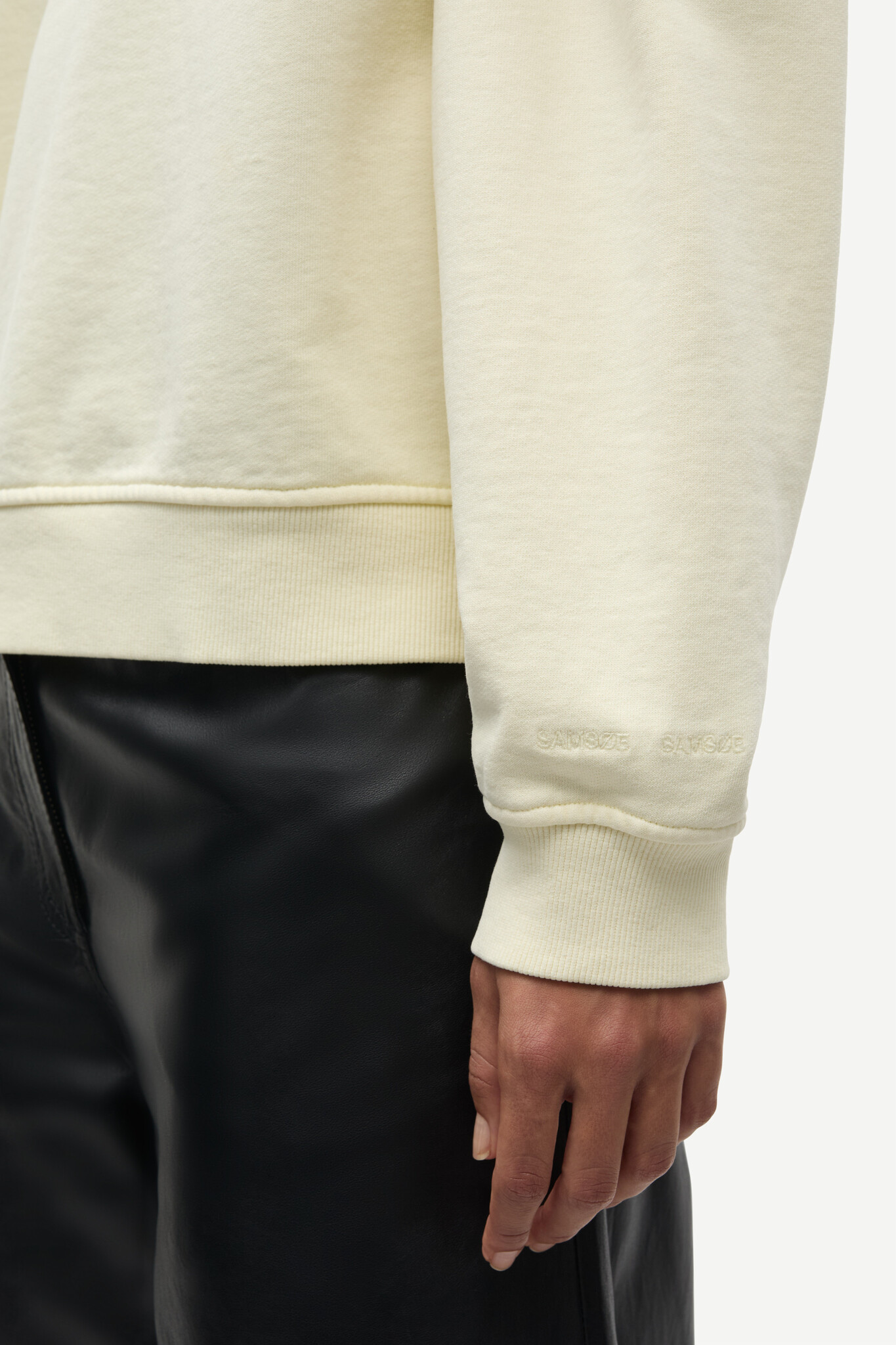 Samsoe Samsoe Savan sweater Ethereal green pigment