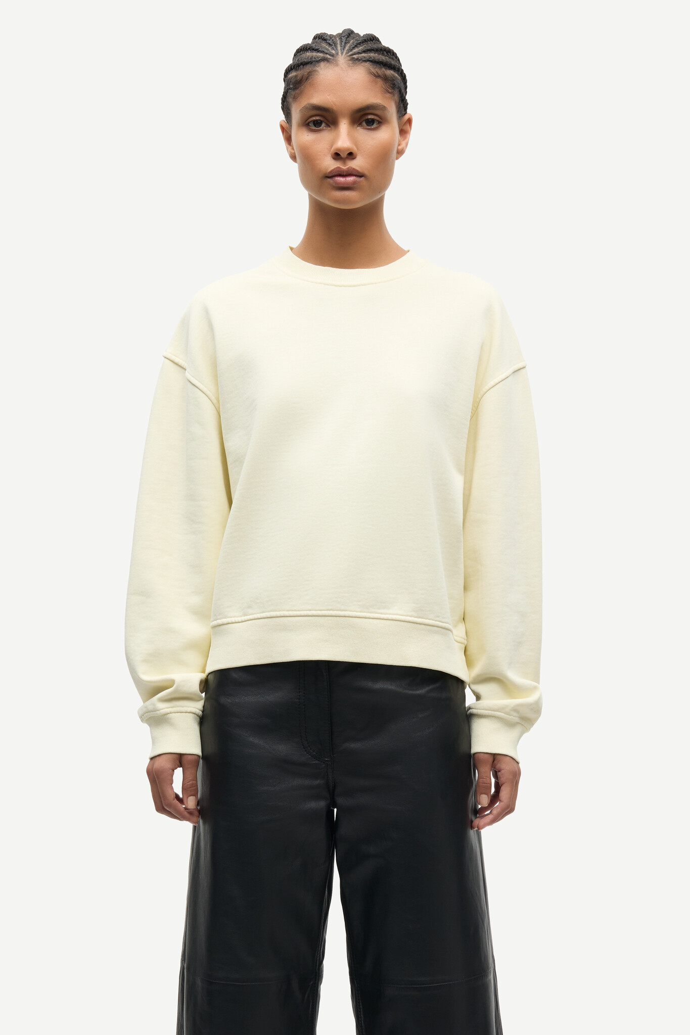 Samsoe Samsoe Savan sweater Ethereal green pigment