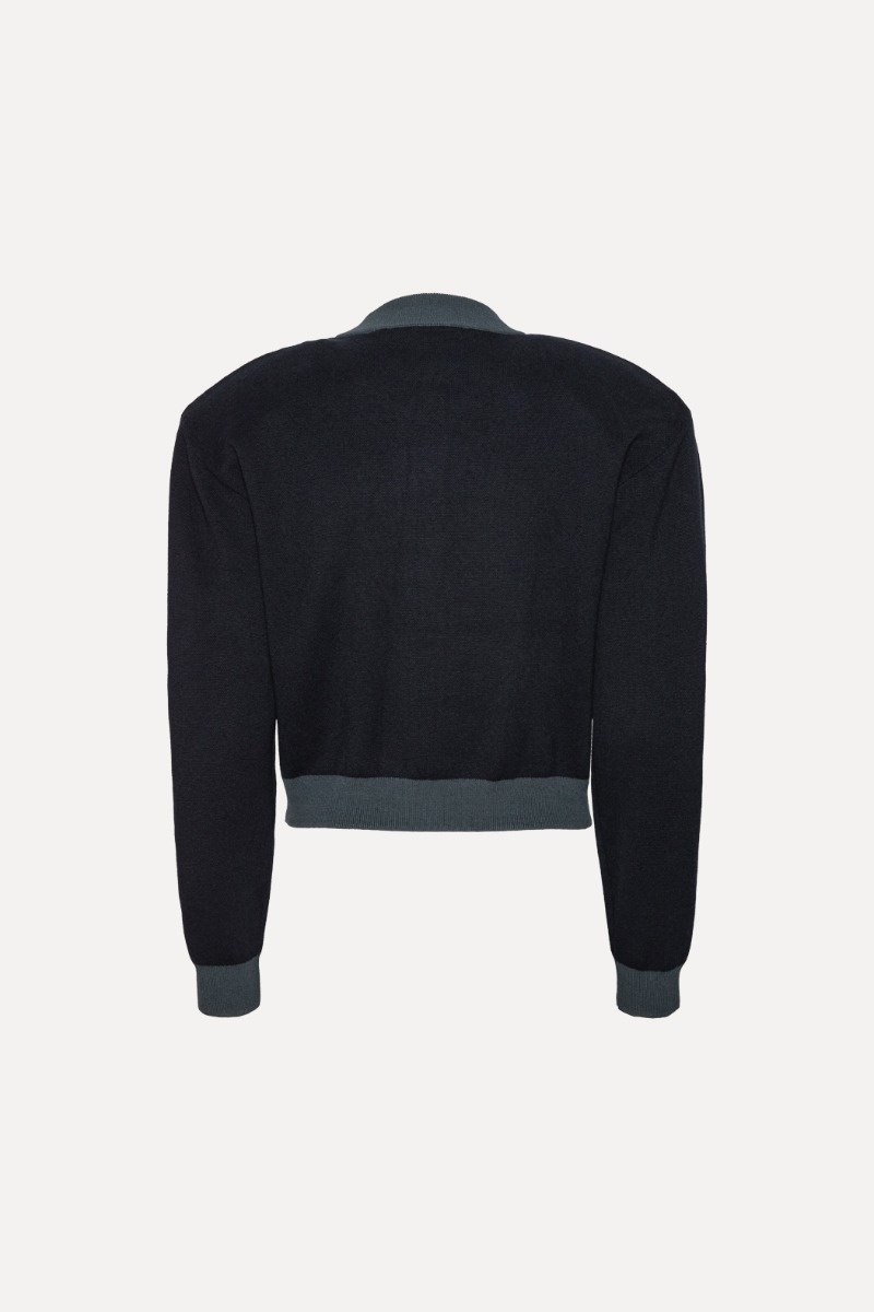 ROTATE Firm knit cardigan Sky captain