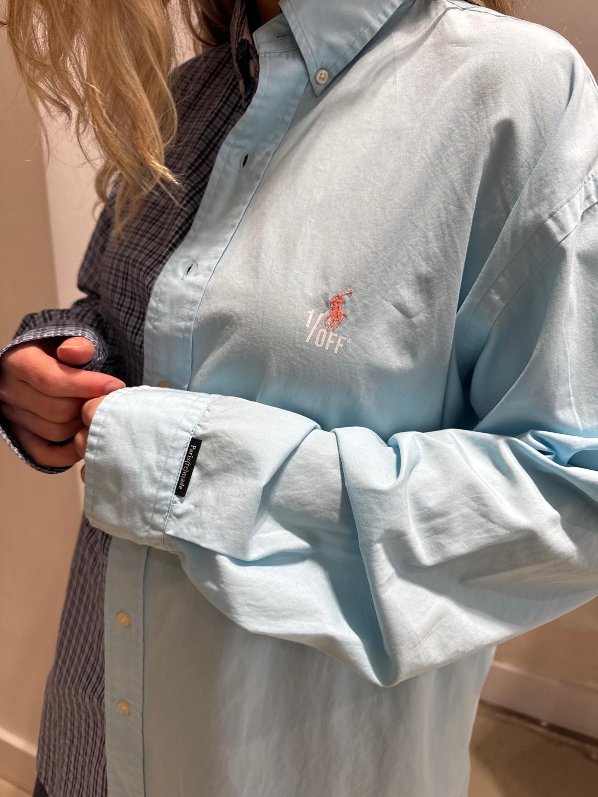 1/OFF Shirt 50/50 Blue checked