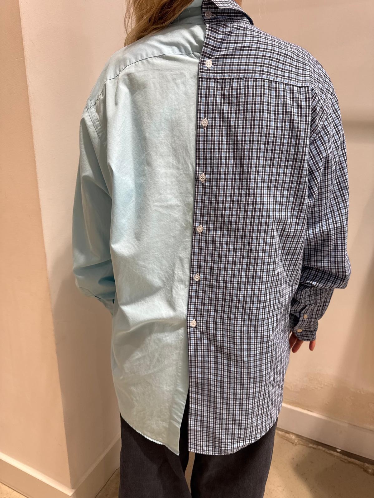1/OFF Shirt 50/50 Blue checked