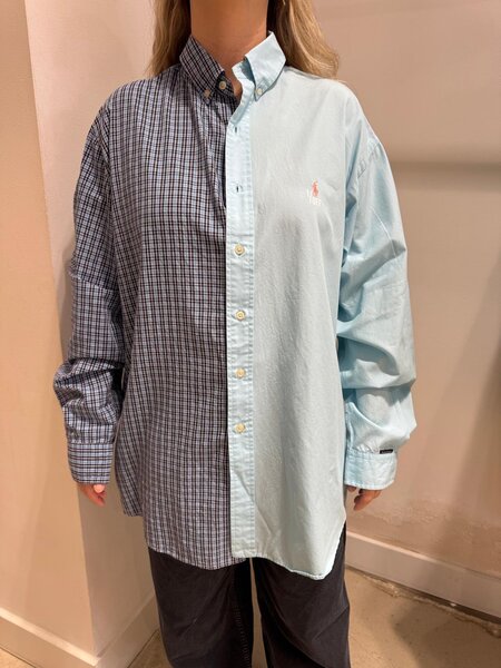 1/OFF Shirt 50/50 Blue checked