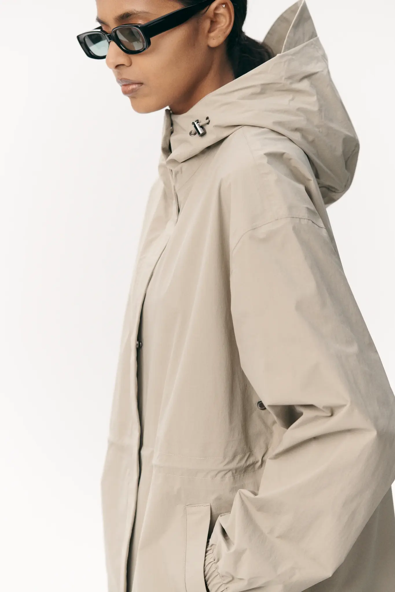 Welter Shelter Roomy long tube nylon jacket Light army