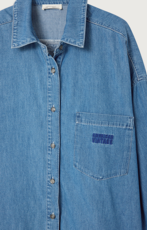 American Vintage IZE06A shirt Medium blue