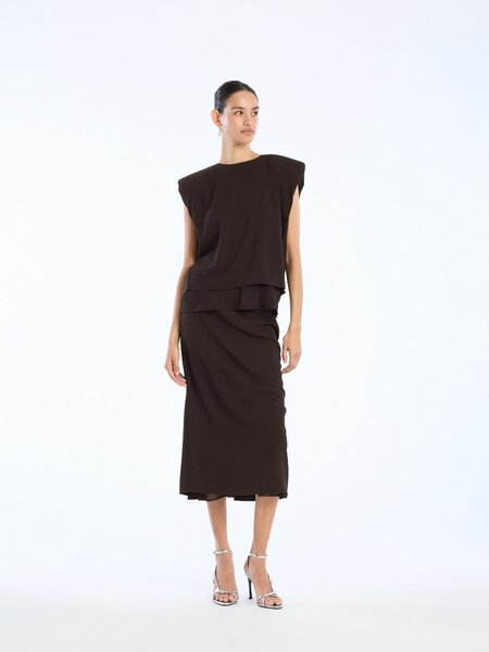 ROTATE Midi skirt two layers Mole