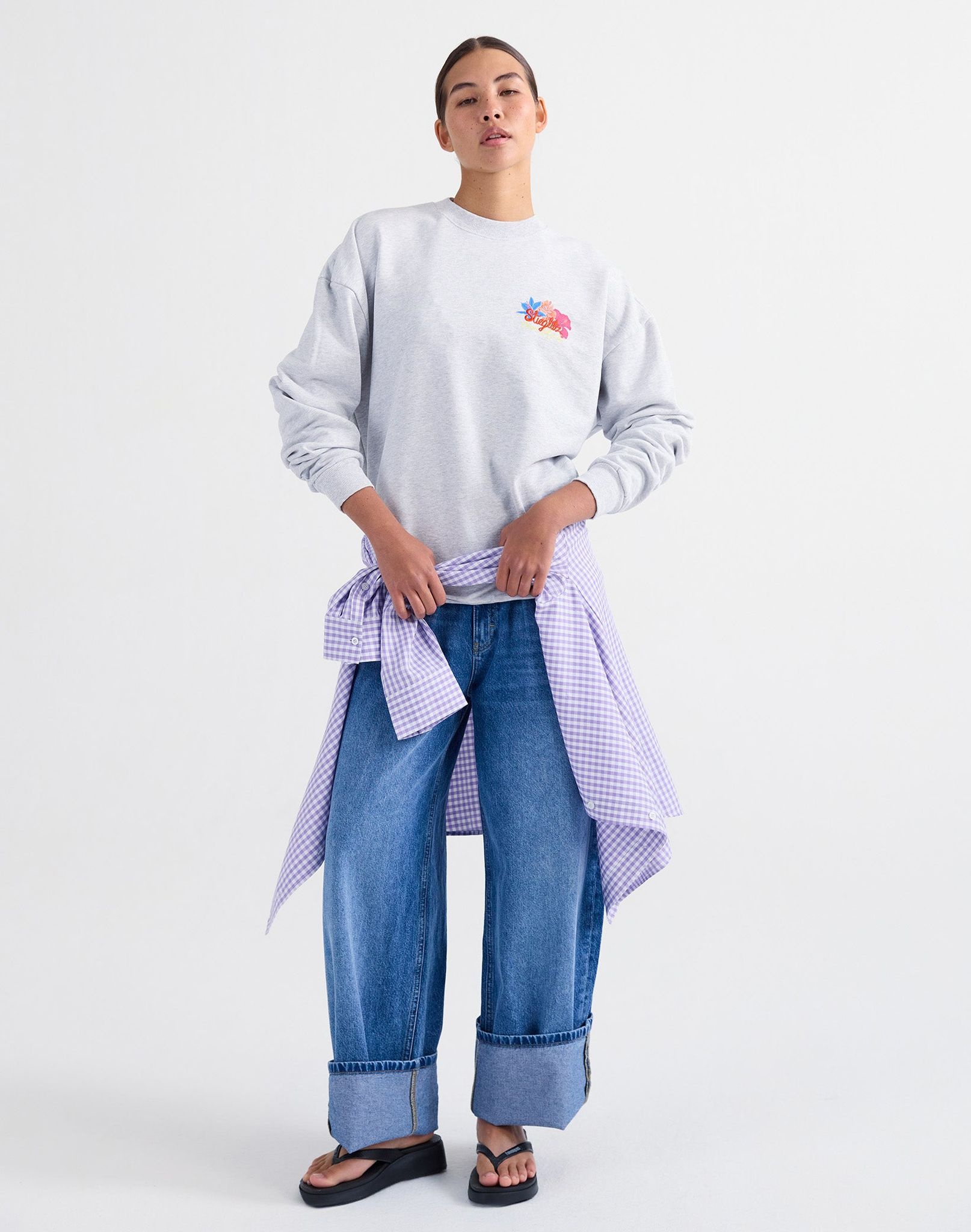 Stieglitz Glenda sweater Melange grey