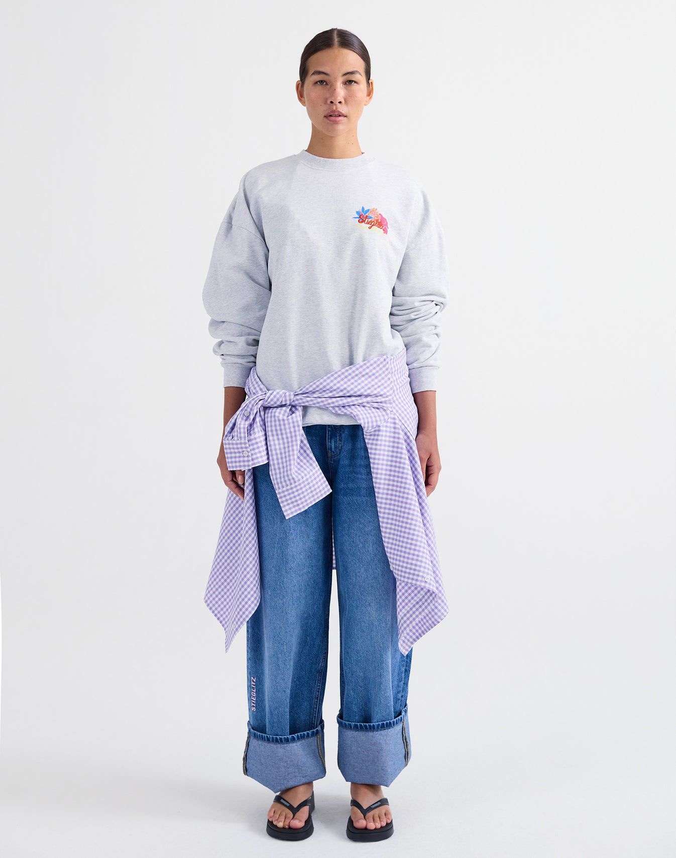 Stieglitz Glenda sweater Melange grey