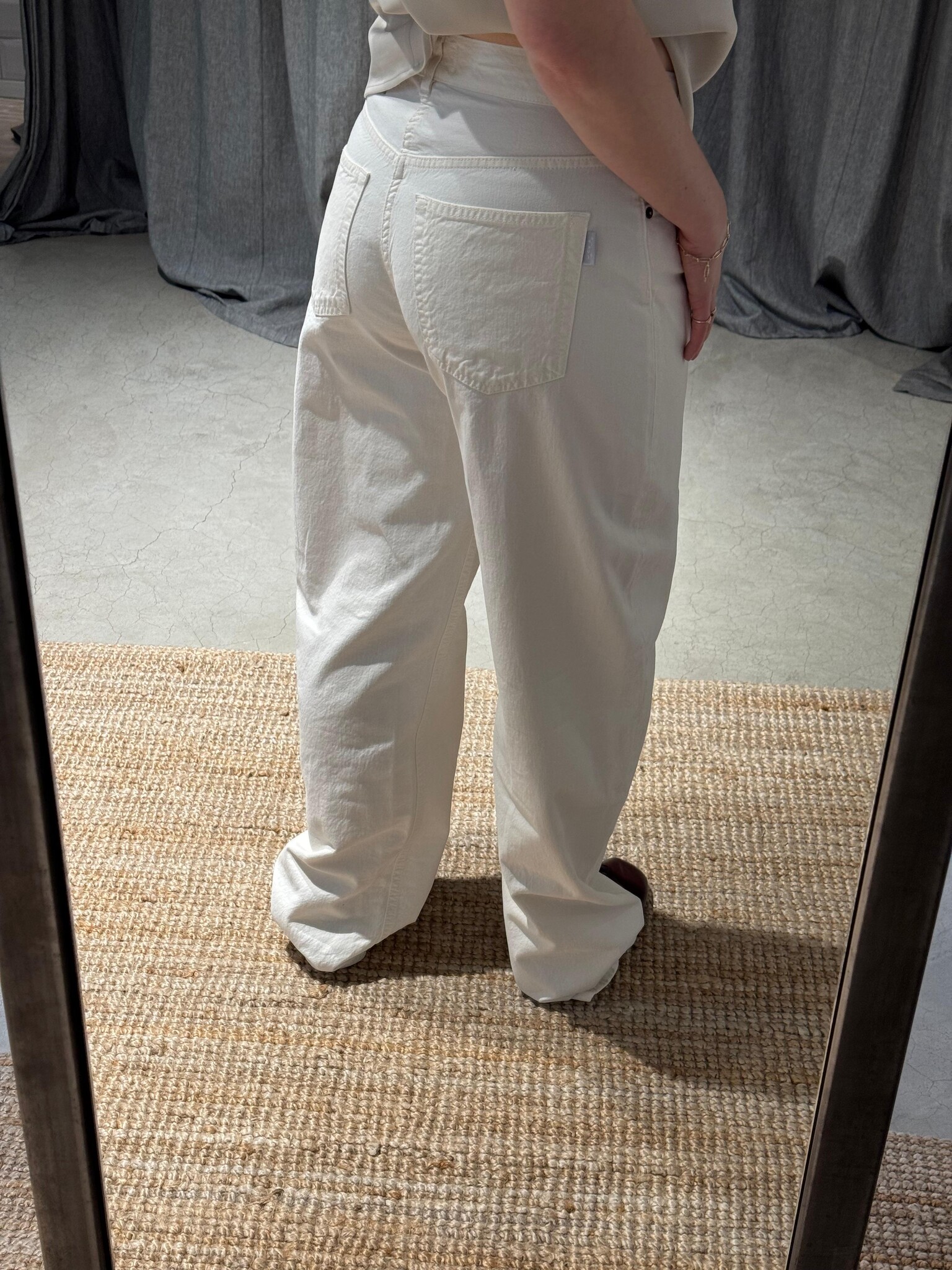 Haikure Bibi twill pants Off white