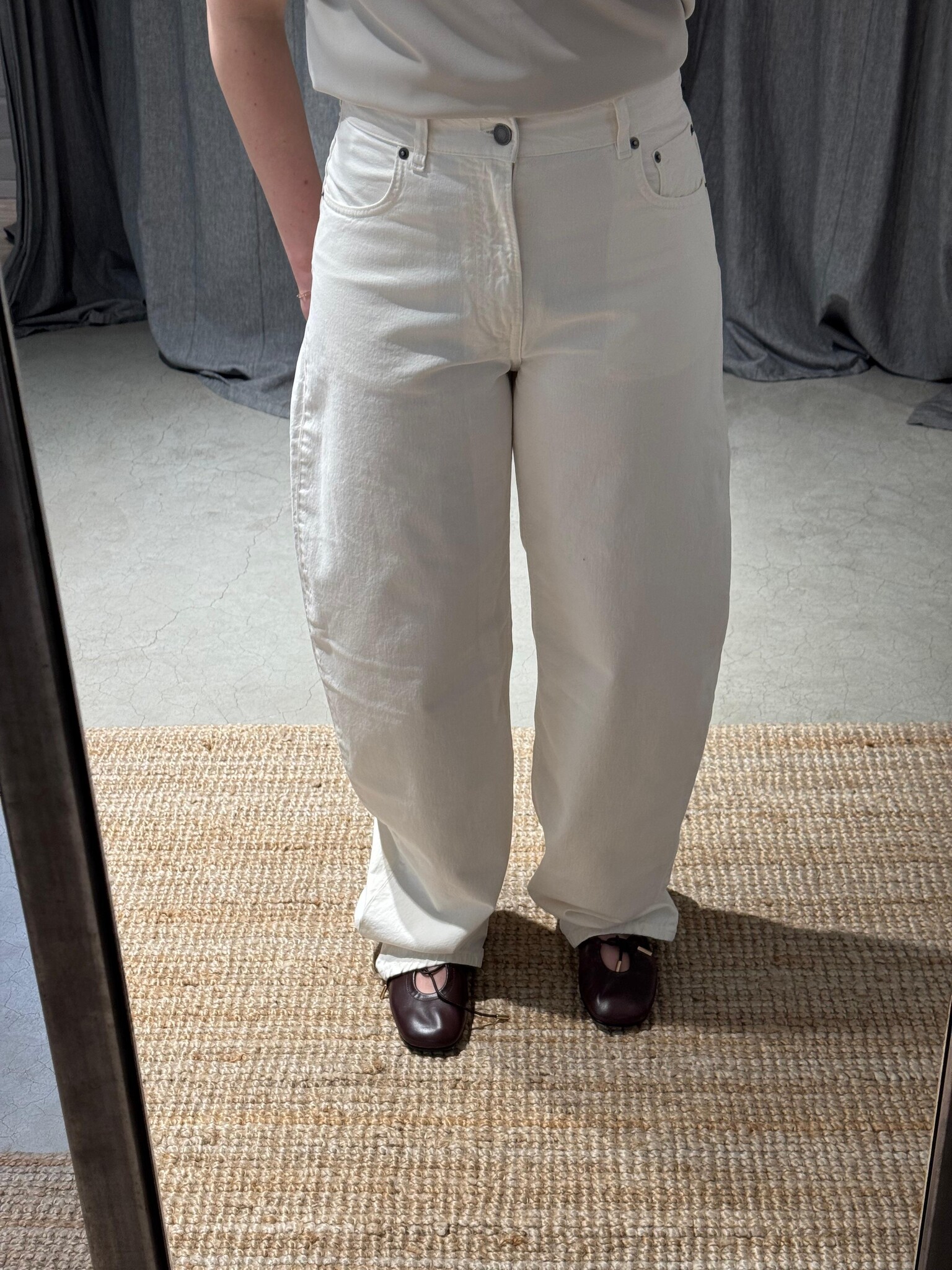 Haikure Bibi twill pants Off white