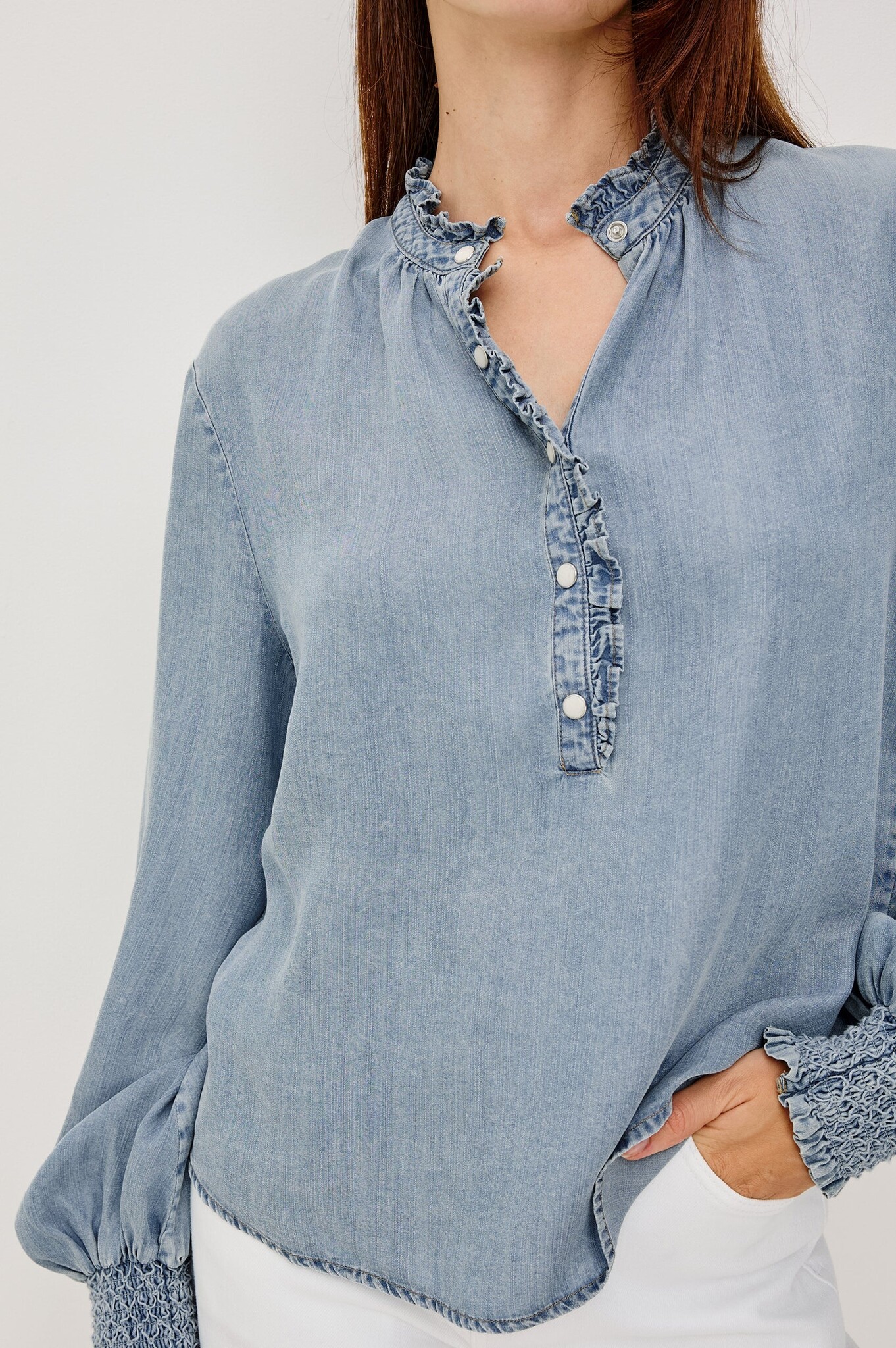 Rails Kimmy blouse Washed blue