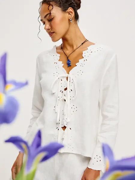 Rails Fleur blouse White