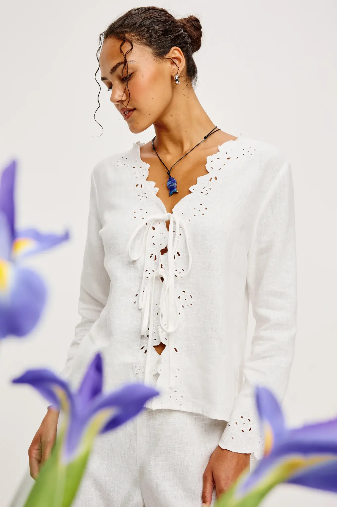 Rails Fleur blouse White