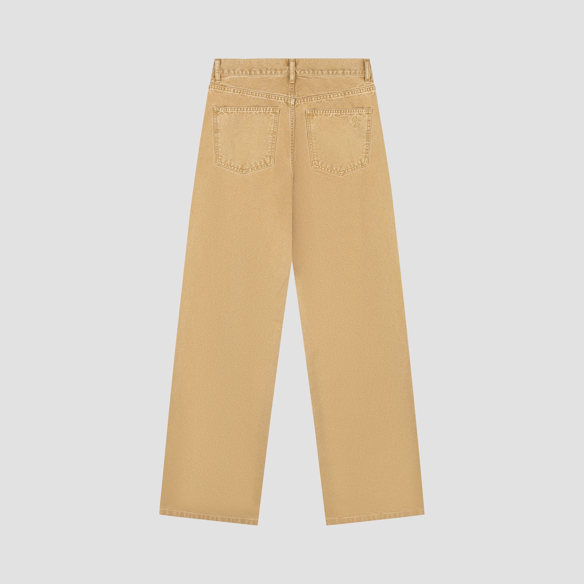 OLAF Monogram washed canvas pant Medal bronze