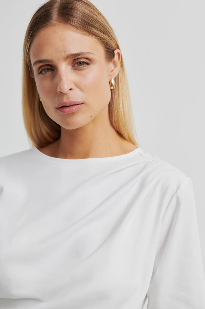 Second Female Ulina drape tee White
