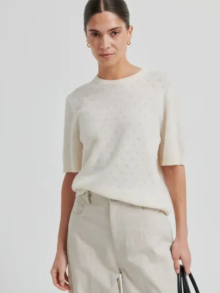 Second Female Amala knit SS O-neck Tofu