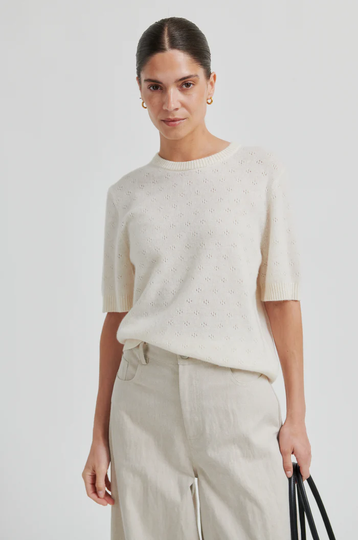 Second Female Amala knit SS O-neck Tofu