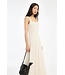 ROTATE Chiffon flared midi dress Egret