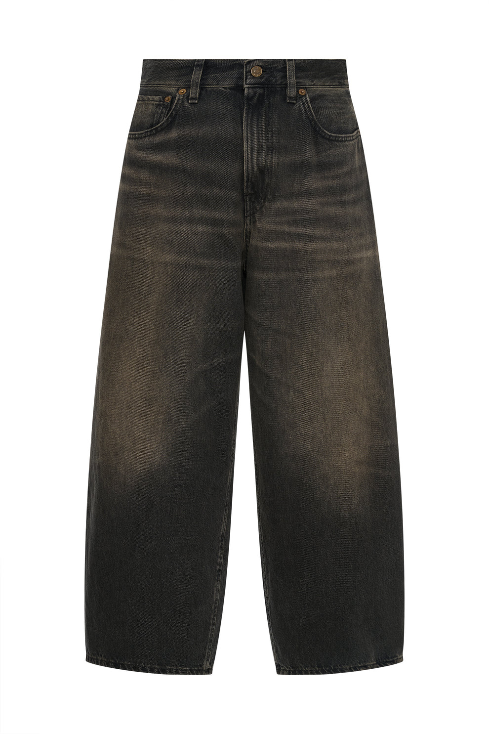 6397 Cropped roomy jeans Mineral black