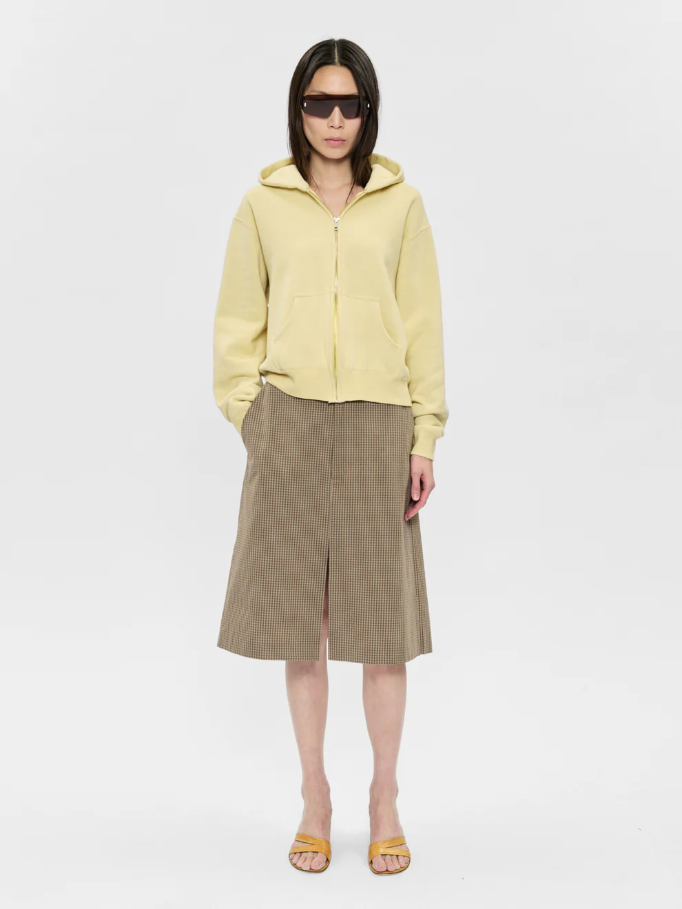 6397 Zip up hoodie Blonde