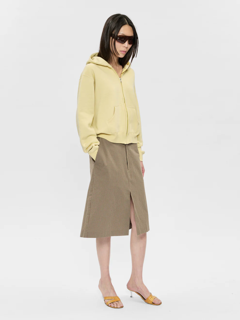 6397 Zip up hoodie Blonde