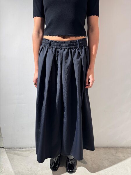 AOAP Nylon long culottes Black