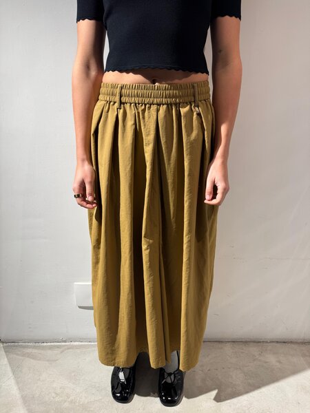 AOAP Nylon long culottes Caramel beige