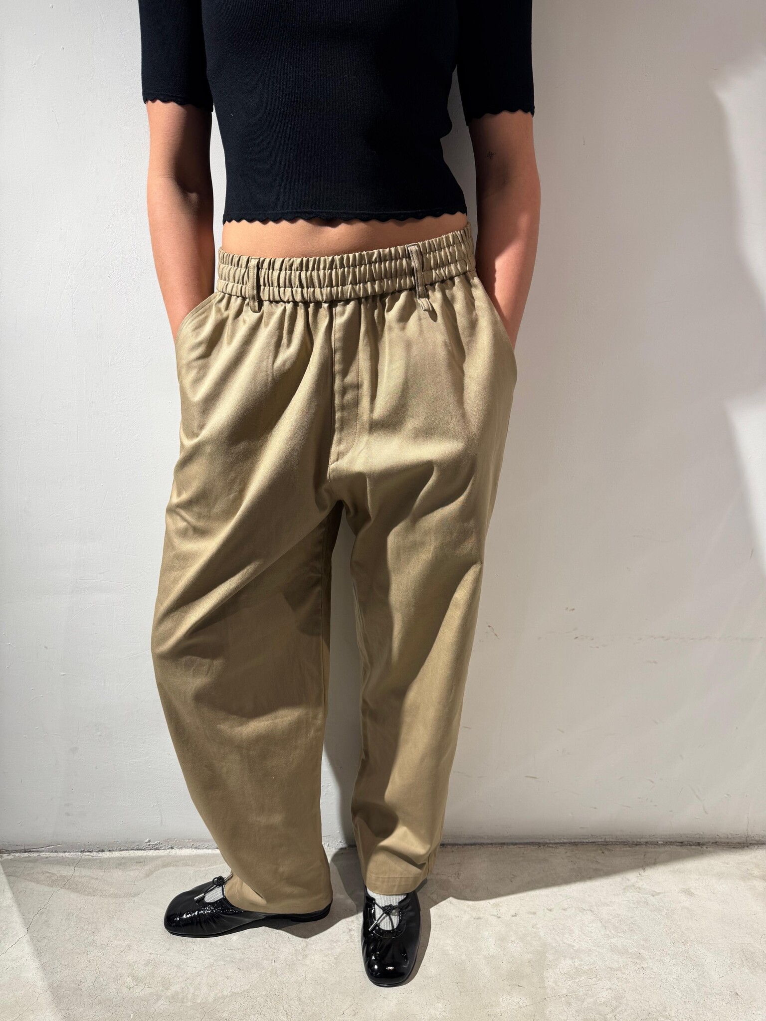AOAP OX easy pants Taupe