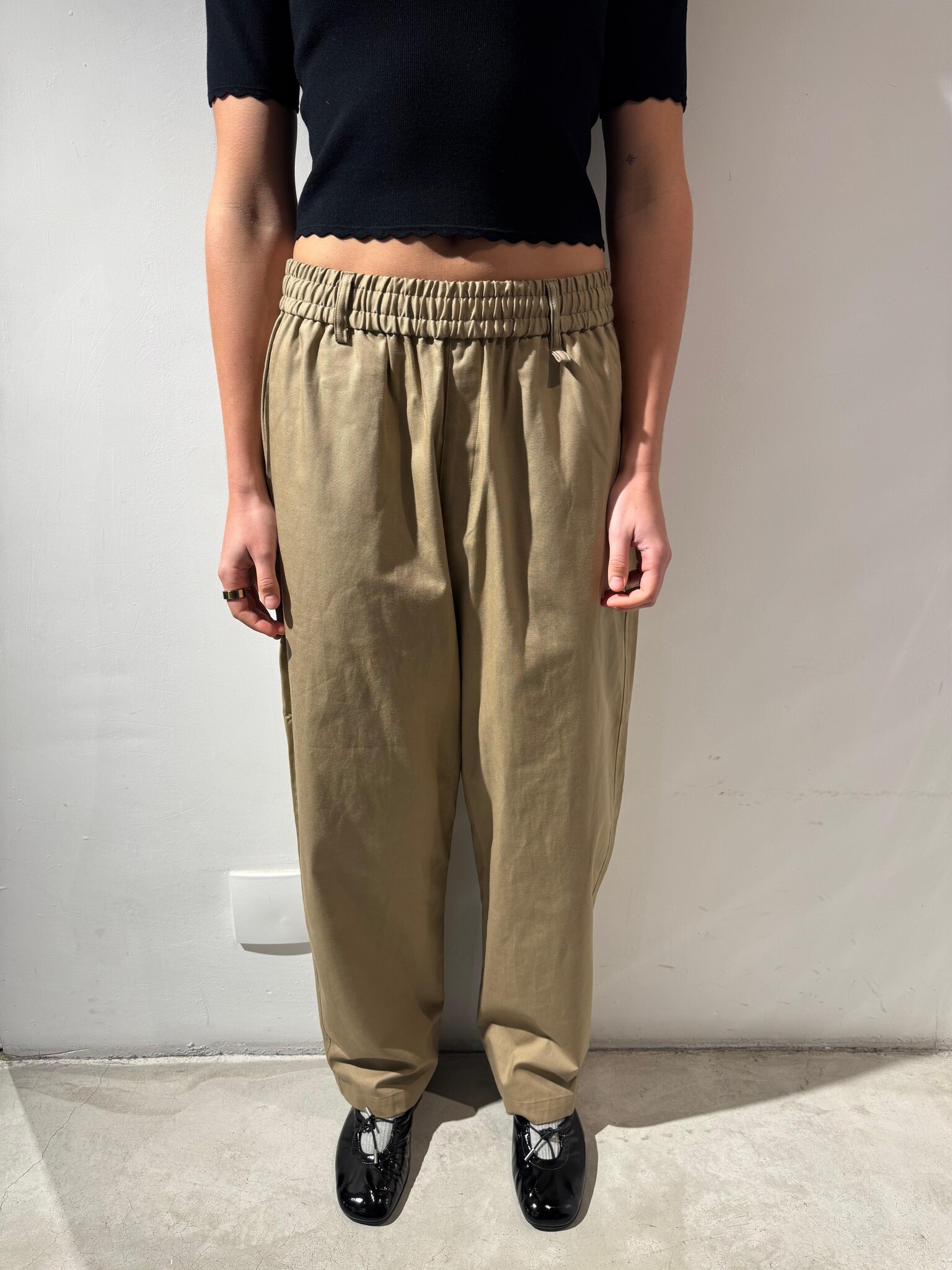 AOAP OX easy pants Taupe