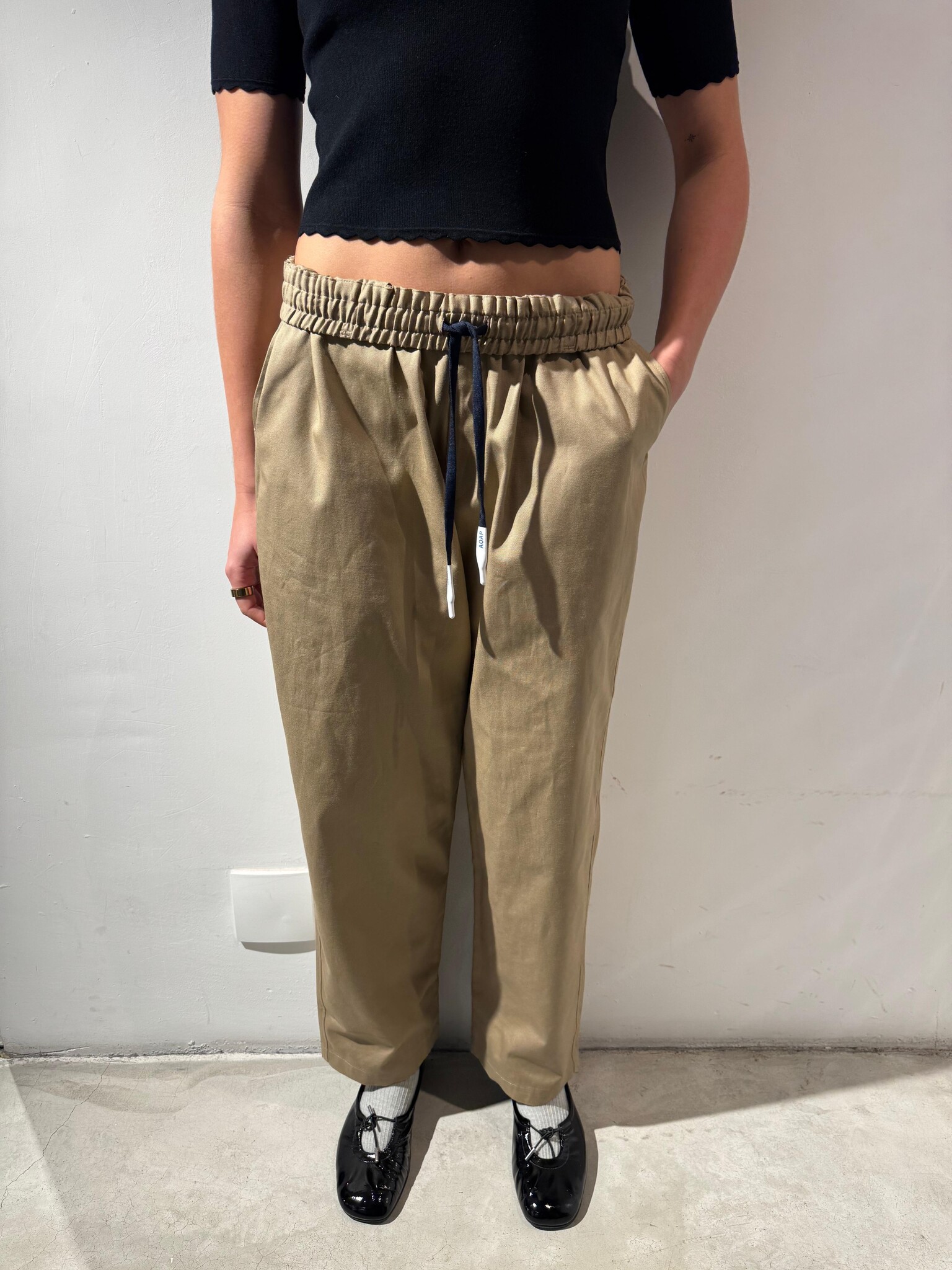 AOAP OX easy pants Taupe