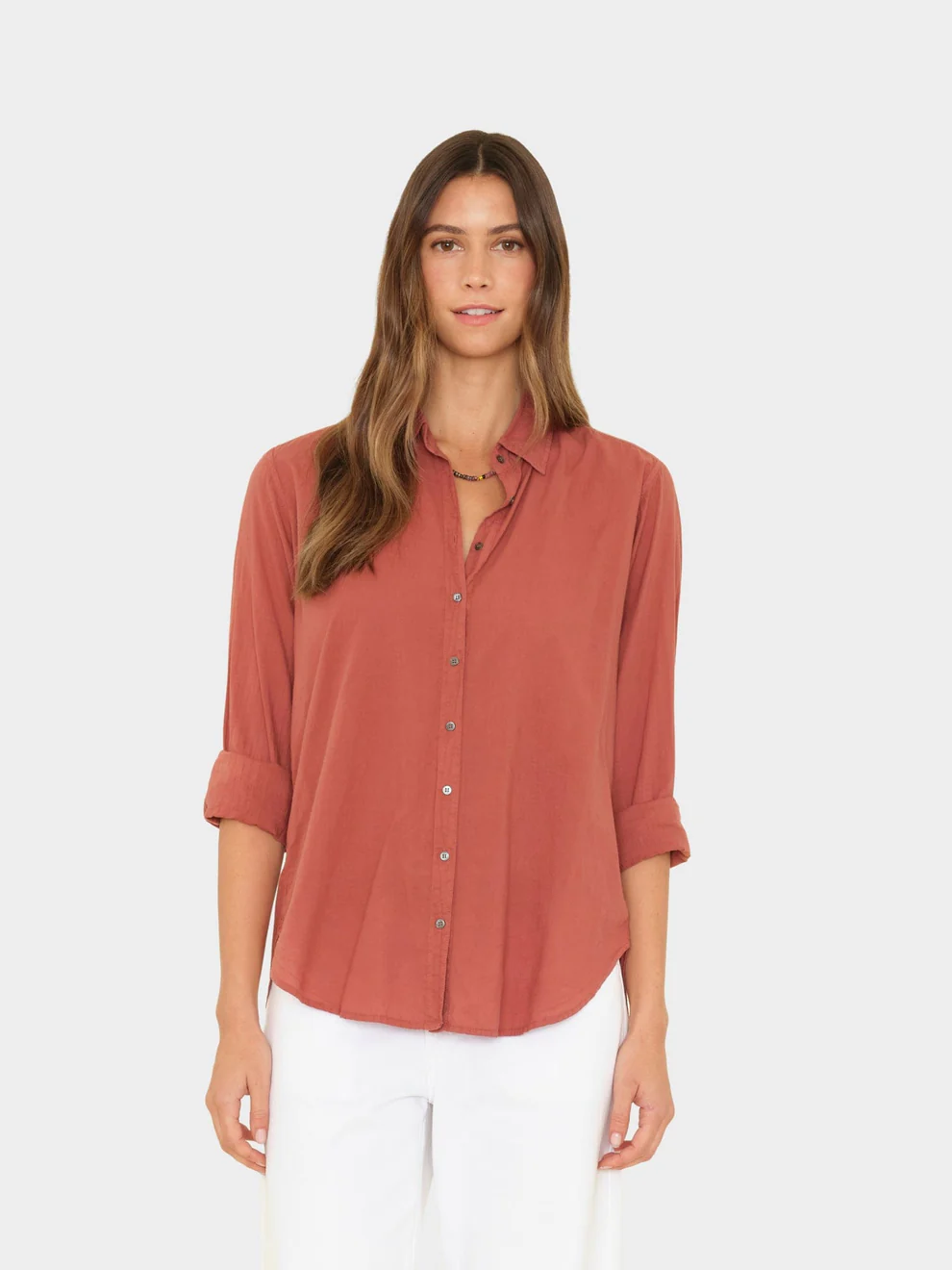 Xirena Beau shirt Cinnabar