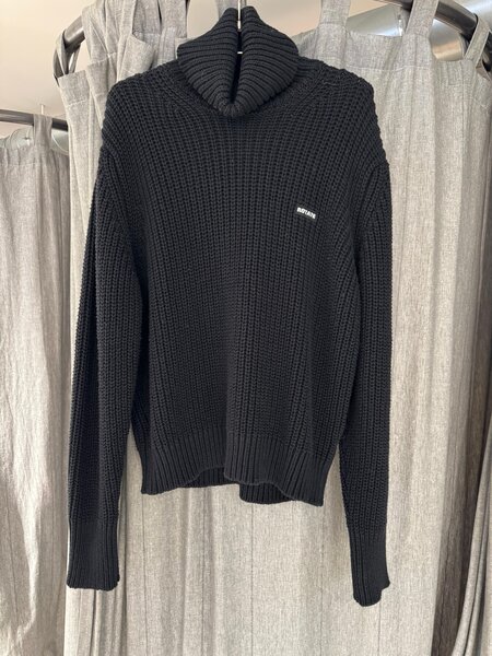 ROTATE Knit turtleneck jumper Black