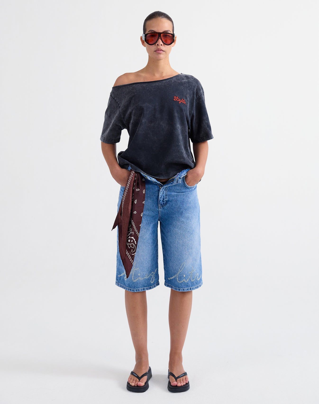 Stieglitz Fabio denim shorts Denim blue