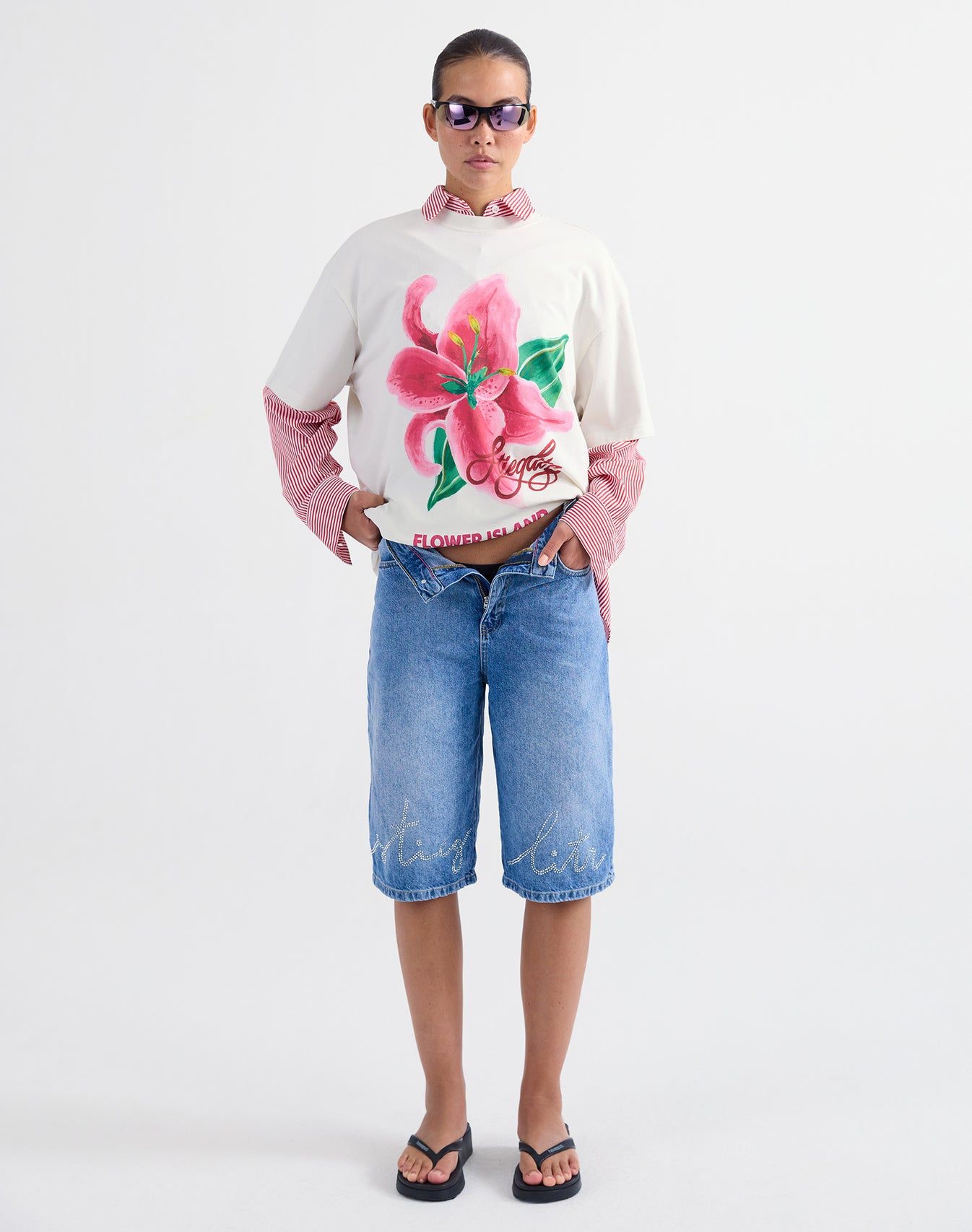 Stieglitz Kaella oversized T-shirt Off white