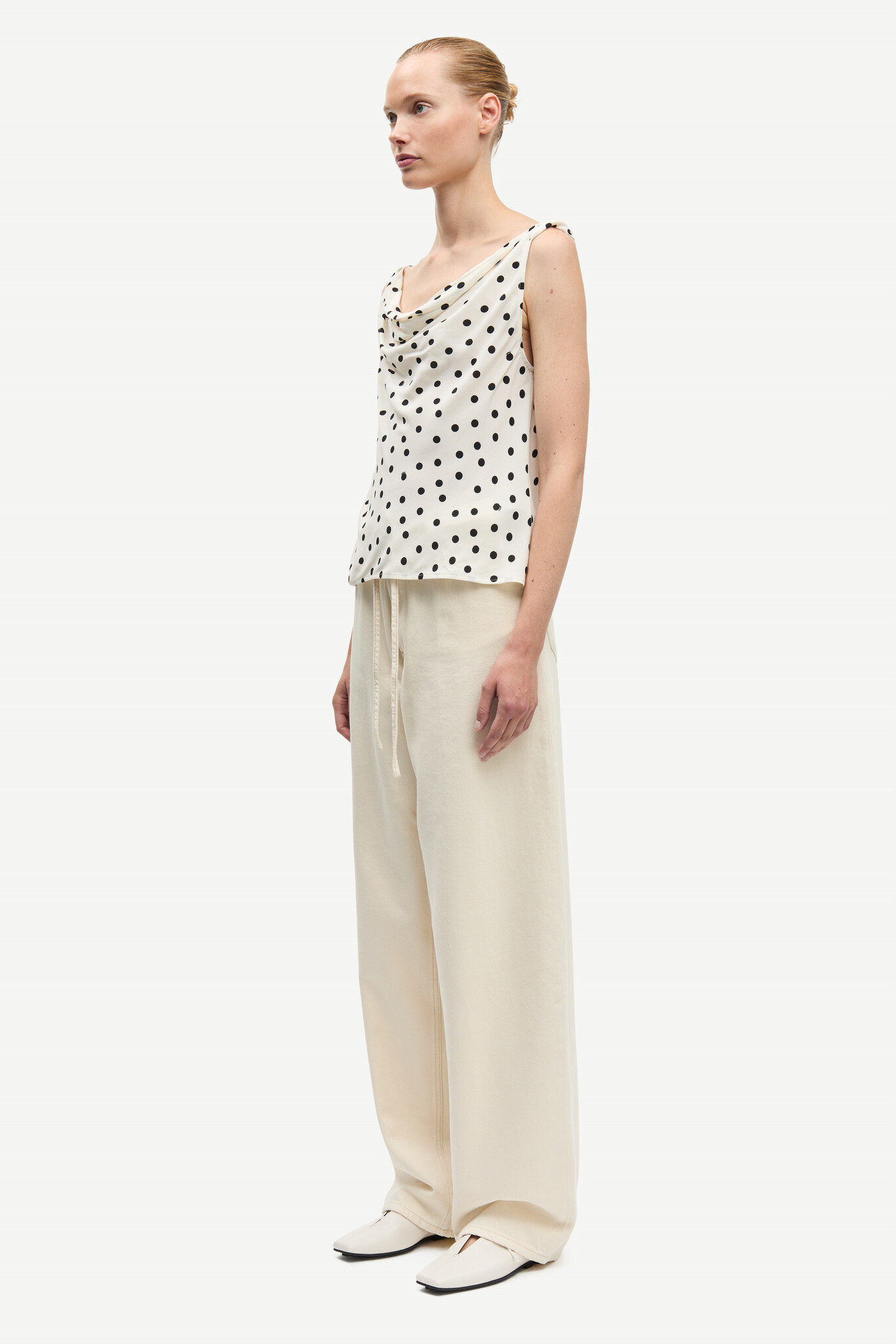 Samsoe Samsoe Saharper jeans belt Soft natural