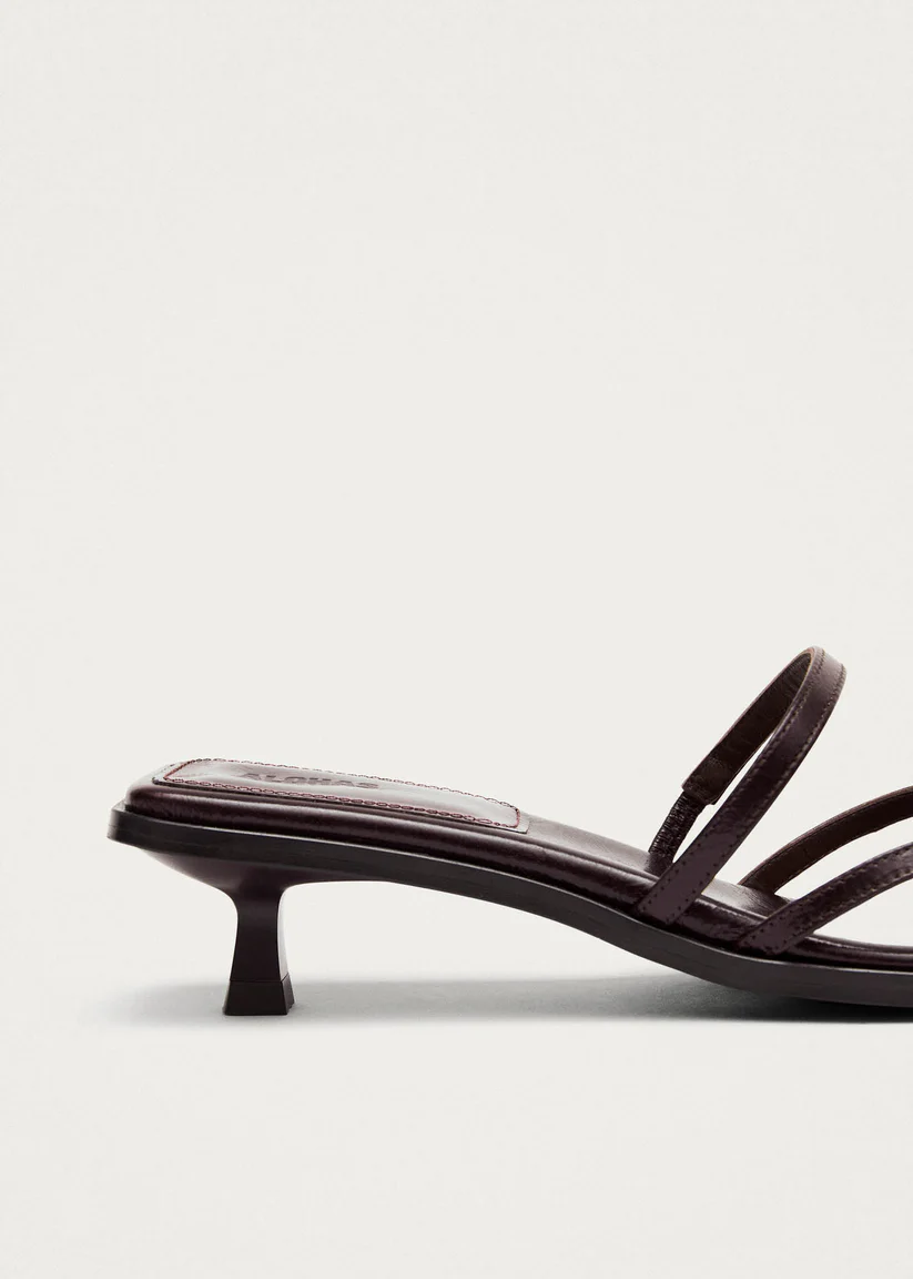 Alohas Liko Rift dark brown leather sandals