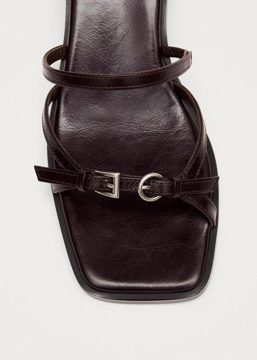 Alohas Liko Rift dark brown leather sandals