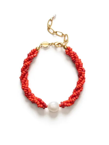 Anni Lu Scarlet wave bracelet Bright red