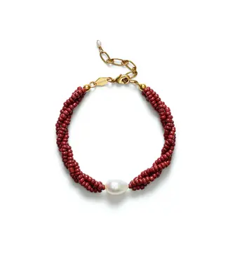 Anni Lu Rodeo bracelet Deep burgundy