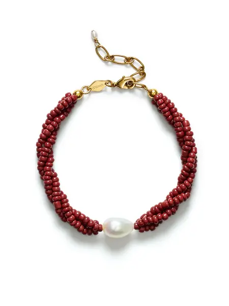Anni Lu Rodeo bracelet Deep burgundy