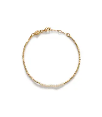 Anni Lu Slim pearly bracelet Gold