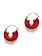 Anni Lu Petit swell hoop earrings Bright red